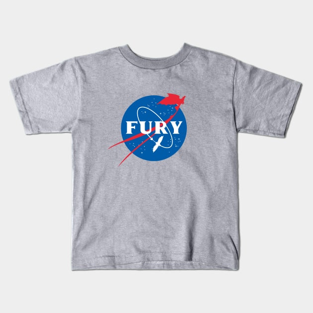 Space Fury Kids T-Shirt by enricoceriani